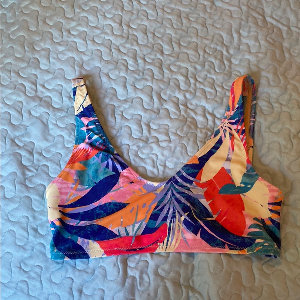 Old Navy Tropical Print Bikini Top - Multicolor